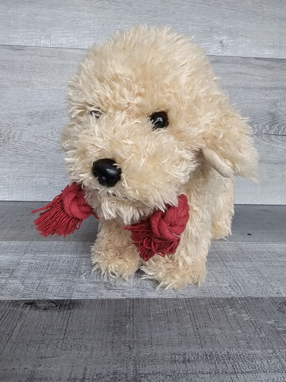 Hallmark Animated Plush Puppy Dog Barks Plays Tug A War Animation Not Working
